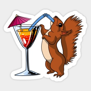 Squirrel Party Sticker